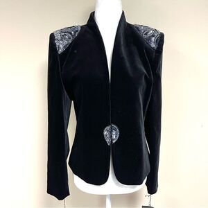 Vintage Sassoon velvet jacket with sequins. Size 8